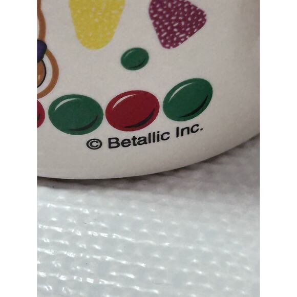 VTG Betallic Inc. Christmas Candy Gingerbread Hand Painted Handle Mug Crazing - Picture 5 of 14